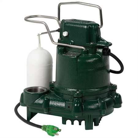 Zoeller Model 53 Automatic Submersible Sump Pump 0.30 HP, 115V Green