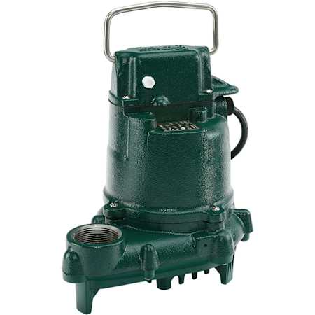 Zoeller Model 53 Nonautomatic Effluent Pump 0.30 HP, 230V Green