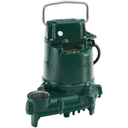 Zoeller Model 53 Nonautomatic Effluent Pump 0.30 HP, 115V Green