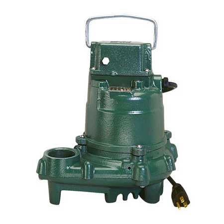 Zoeller 1/3 HP All Cast Iron Submersible Sump Pump (Non-Automatic) N/A