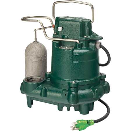 Zoeller 3/10 HP Premium Cast Iron Submersible Sump Pump with Vertical Float Switch N/A