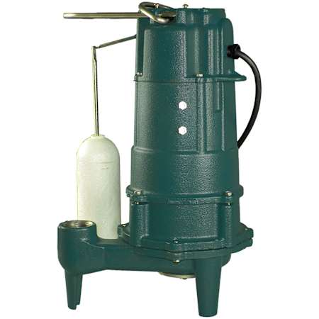 Zoeller Model 807 Automatic Grinder Pump 1.00 HP, 200-230V Green