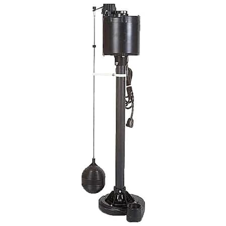 Zoeller 1/3 HP Cast Iron Pedestal Sump Pump with Vertical Float Switch N/A