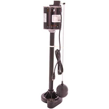 Zoeller 1/2 HP Cast Iron Pedestal Sump Pump with Vertical Float Switch N/A