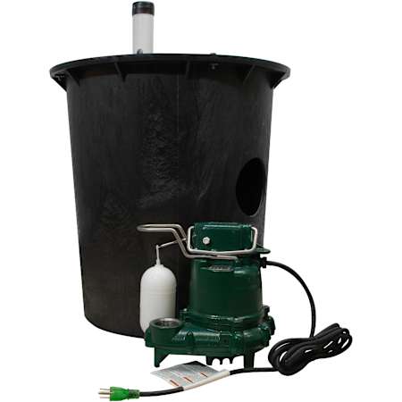 Zoeller 900 - 1/3 HP Cast Iron Preassembled Pre-Plumbed Sump Pump System with M53 Pump and 18" X 22" Basin N/A