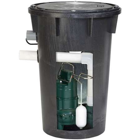 Zoeller 4/10 HP Cast Iron Preassembled Sewage Pump System with Side Discharge (2") N/A