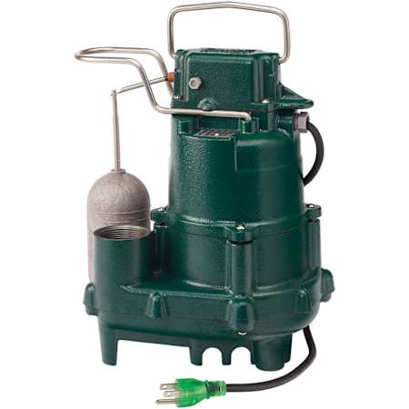 Zoeller 1/2 HP Premium Cast Iron Submersible Sump Pump with Vertical Float Switch N/A