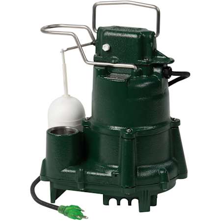 Zoeller 1/2 HP Cast Iron Submersible Sump Pump with Vertical Float Switch N/A