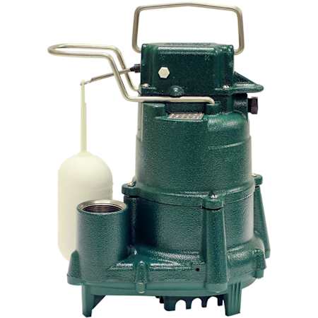 Zoeller Model 98 Automatic Submersible Sump Pump 0.50 HP, 115V Green