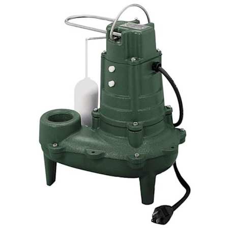 Zoeller 1/2 HP Cast Iron Waste Mate Sewage Pump (2") (230V) with Vertical Float N/A