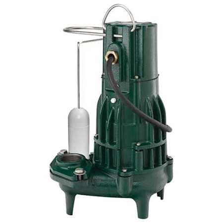 Zoeller 1/2 HP High Head Waste-Mate Cast Iron Sewage Pump (2") with Vertical Float N/A