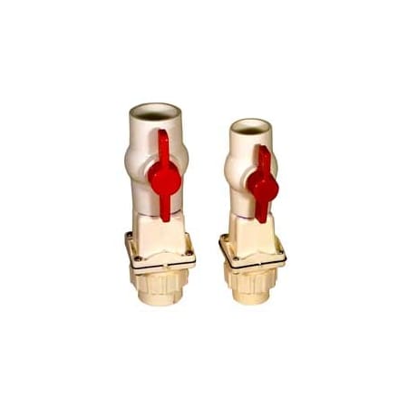 Zoeller 2" PVC Check Valve with Ball Valve and Threaded Unions N/A