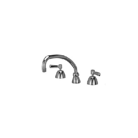 Zurn Double Handle Widespread Bathroom Faucet with Metal Lever Handles from the Aquaspec Series Chrome