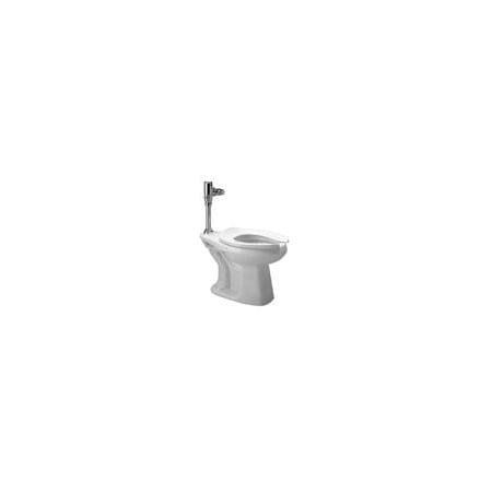 Zurn Elongated Toilet System with Battery Powered Flush Valve Chrome
