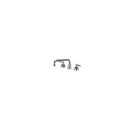 Zurn Widespread Lead Free Double Handle Faucet with Metal Lever Handles from the AquaSpec Collection Polished Chrome