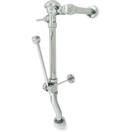 Zurn AquaVantage AV Exposed Manual Diaphragm Flush Valve with 1.28 GPF Bedpan Washer Assembly and Grab Bar Chrome