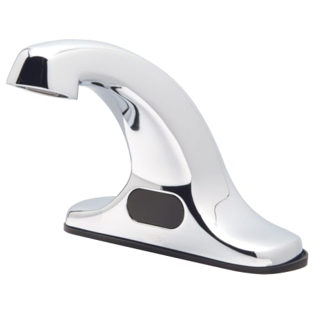 Zurn AquaSense 0.5 GPM Centerset Commercial Touchless Bathroom Faucet with IR Sensing Stream Regulator, Mixing Valve, 3-Piece Supply Hose, and Aerator Chrome Plated