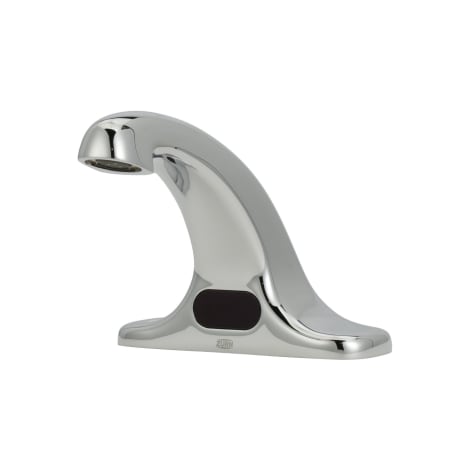 Zurn AquaSense 0.5 GPM Centerset Commercial Touchless Bathroom Faucet with IR Sensing Stream Regulator and Single Stainless Supply Hose Chrome Plated