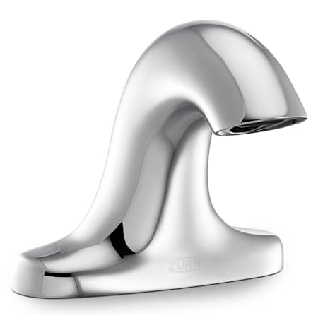 Zurn Aqua-FIT 0.5 GPM Single Hole Electronic Bathroom Faucet with Connector Wire for Hardware Install, Long Life - 10 Year Battery, and Non-Aerated Flow Chrome