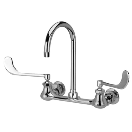 Zurn Aqua Spec Sink Faucet with 6" Wrist Blade Handles and Long Swivel Inlets with Integral Stops Chrome