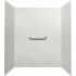 A and E Bath and Shower Alexa 75" High x 52" Wide x 38-1/2" Deep Three Panel Shower Wall Kit White