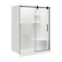 A and E Bath and Shower Carlyn 32" High x 60" Wide x 32-1/16" Deep Sliding Framed Shower Enclosure with Tempered Glass Black
