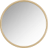 A and E Bath and Shower Halcyon 32" Diameter Circular Metal Framed Bathroom Mirror Gold