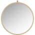 A and E Bath and Shower Haylo 28" Diameter Circular Metal Framed Bathroom Mirror Gold