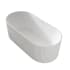 A and E Bath and Shower Narnia 67" Free Standing Acrylic and Fiberglass Soaking Tub with Center Drain and Overflow White High-Gloss