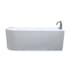 A and E Bath and Shower Ovid 66.93" Three Wall Alcove Acrylic Soaking Tub with Right Drain Glossy