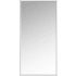 A and E Bath and Shower Prime 18" W x 36" H Rectangular Metal Framed Bathroom Mirror Silver