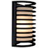 Access Lighting Bermuda 1 Light Outdoor Wall Sconce - 11" Tall with Frosted Glass Shade Black