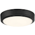 Access Lighting Rockaway 11" Wide LED Flush Mount Bowl Marine Grade Outdoor Ceiling Fixture Matte Black / Frosted