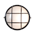 Access Lighting Nauticus 7" Tall Outdoor Wall Sconce Black / Frosted