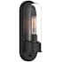 Access Lighting Magnolia 13" Tall Outdoor Wall Sconce Black / Clear