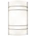 Access Lighting Artemis 7-1/2" Wide Two Light Wall Washer Sconce Brushed Steel / Opal