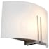 Access Lighting Prong 2 Light ADA Compliant Bathroom Sconce Brushed Steel / White
