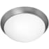 Access Lighting Cobalt 13" Wide LED Flush Mount Bowl Ceiling Fixture Brushed Steel