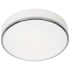 Access Lighting Aero 2 Light 13" Wide LED Flush Mount Drum Ceiling Fixture Chrome / Opal