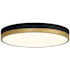 Access Lighting Coco 15" Wide LED Flush Mount Ceiling Fixture Black / Antique Brushed Brass / White