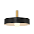 Access Lighting Slate 14" Wide Wood Pendant Black / Antique Brushed Brass