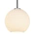 Access Lighting Japanese Lantern 8" Wide LED Mini Pendant Brushed Steel