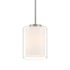 Access Lighting Seville 7" Wide Mini Pendant Brushed Steel