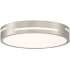 Access Lighting Harmony 15" Wide LED Flush Mount Ceiling Fixture Brushed Steel
