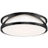 Access Lighting Lucia 14" Wide LED Flush Mount Ceiling Fixture Black / White