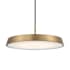 Access Lighting Tallinn 18" Wide LED Pendant Brushed Gold / White