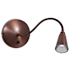 Access Lighting 5" High Integrated 4700K LED Hardwired or Plug-In Gooseneck Wall Sconce Bronze