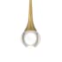 Access Lighting Georgia 4" Wide LED Mini Pendant Antique Brushed Brass / Crystal Clear