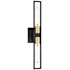 Access Lighting Tyne 18" Tall LED Wall Sconce Black / Antique Brushed Brass