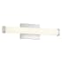 Access Lighting Arc 18" Wide Integrated LED Bath Bar - 3000K Brushed Steel / Acrylic